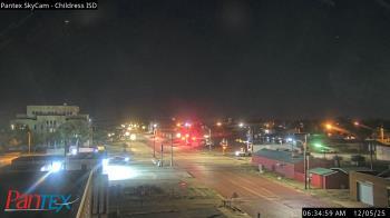 Weather camera view of Childress ISD.