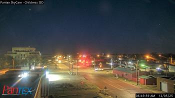 Weather camera view of Childress ISD.