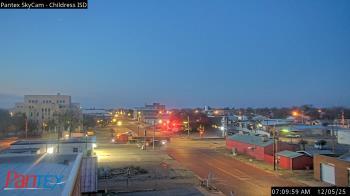 Weather camera view of Childress ISD.