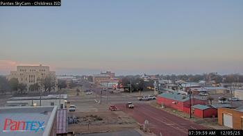 Weather camera view of Childress ISD.