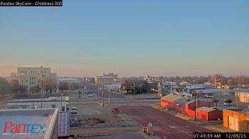 Weather camera view of Childress ISD.