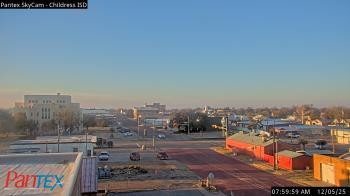 Weather camera view of Childress ISD.