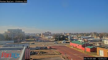 Weather camera view of Childress ISD.