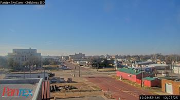 Weather camera view of Childress ISD.