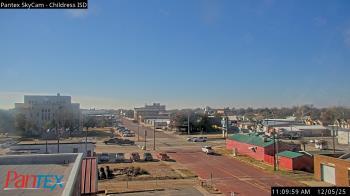Weather camera view of Childress ISD.