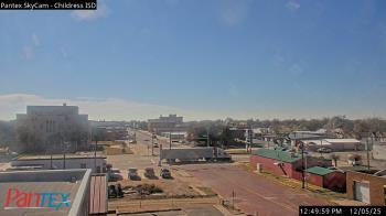 Weather camera view of Childress ISD.