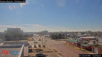 Weather camera view of Childress ISD.