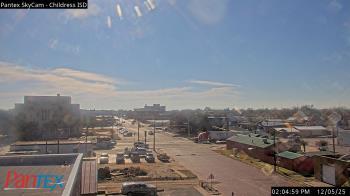 Weather camera view of Childress ISD.