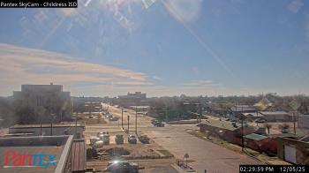 Weather camera view of Childress ISD.