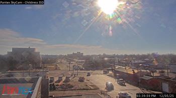Weather camera view of Childress ISD.