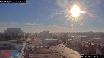 Weather camera view of Childress ISD.