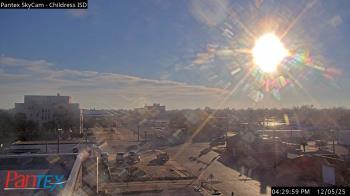 Weather camera view of Childress ISD.