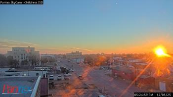 Weather camera view of Childress ISD.