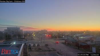 Weather camera view of Childress ISD.