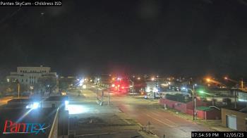 Weather camera view of Childress ISD.