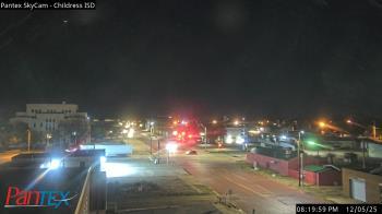 Weather camera view of Childress ISD.