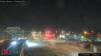 Weather camera view of Childress ISD.