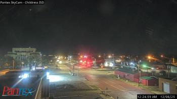 Weather camera view of Childress ISD.