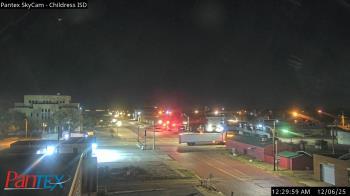 Weather camera view of Childress ISD.