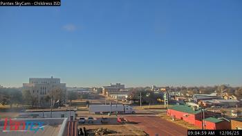 Weather camera view of Childress ISD.