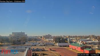 Weather camera view of Childress ISD.