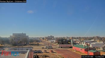 Weather camera view of Childress ISD.