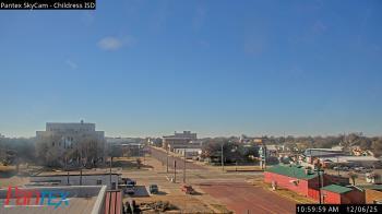 Weather camera view of Childress ISD.