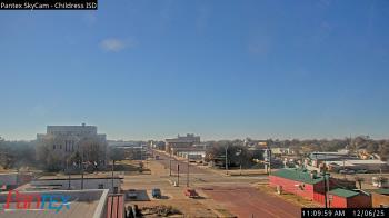 Weather camera view of Childress ISD.