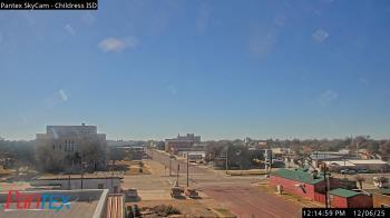 Weather camera view of Childress ISD.