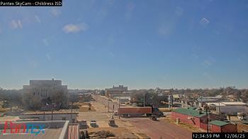 Weather camera view of Childress ISD.