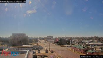 Weather camera view of Childress ISD.