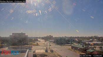 Weather camera view of Childress ISD.