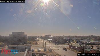 Weather camera view of Childress ISD.