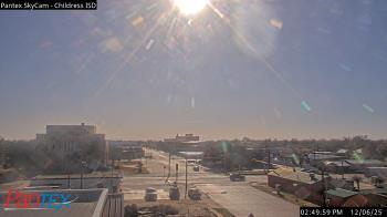 Weather camera view of Childress ISD.
