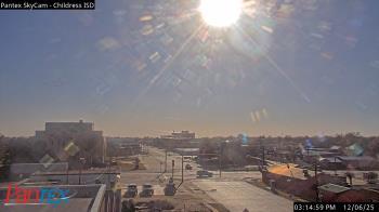 Weather camera view of Childress ISD.