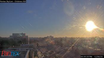 Weather camera view of Childress ISD.