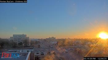 Weather camera view of Childress ISD.