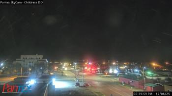 Weather camera view of Childress ISD.