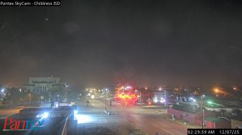 Weather camera view of Childress ISD.