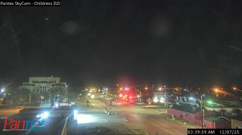 Weather camera view of Childress ISD.