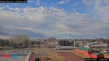 Weather camera view of Childress ISD.