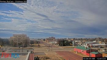 Weather camera view of Childress ISD.