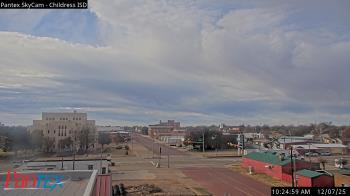 Weather camera view of Childress ISD.