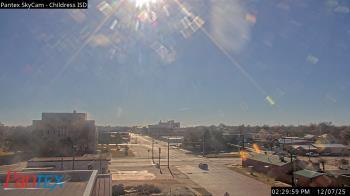 Weather camera view of Childress ISD.
