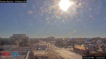 Weather camera view of Childress ISD.
