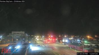 Weather camera view of Childress ISD.