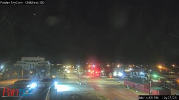Weather camera view of Childress ISD.