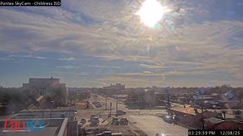 Weather camera view of Childress ISD.
