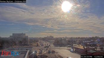 Weather camera view of Childress ISD.