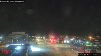 Weather camera view of Childress ISD.